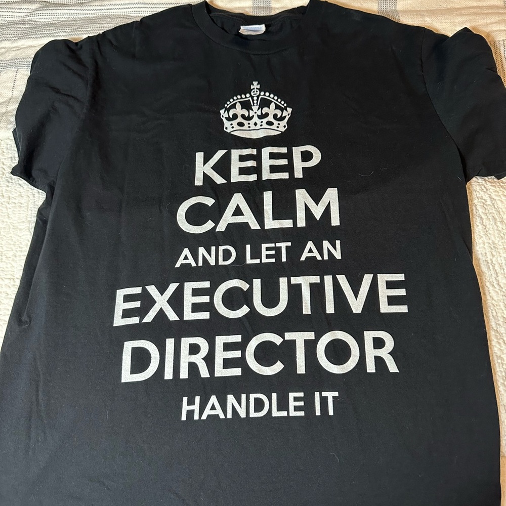 Black Logo Tee Large